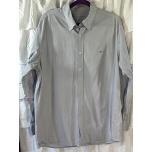 Southern Tide Shirt Men XXL Blue White Stripe Classic Cotton Preppy